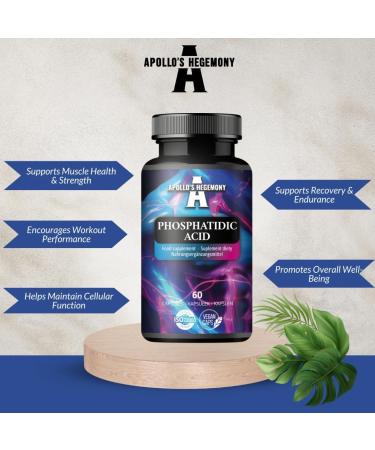 Apollo's Hegemony BV Phosphatic acid 750mg per daily dose 60 vegetable capsules 1 month supply natural supplement to support anabolic processes from Apollos Hegemony - Buy Online on GoSupps.com