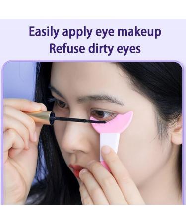 Multifunctional Eye Makeup Aid Crescent Baffle Mascara Tool Eyeliner Assistant Eyebrow Beauty Tool Baffle Shaper Eyeliner U8L9 Pink Size - Buy Online on GoSupps.com