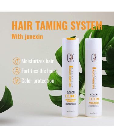 GK HAIR Color Protection Shampoo & Conditioner Combo | Moisturizing Argan Oil Formula | Paraben & Sulfate Free for Damaged Frizzy Oily & Dry Hair - International Shipping - Buy Online on GoSupps.com