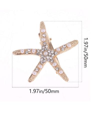 4 Pcs Starfish Hair Clip Set - Bridal & Flower Girl Wedding Accessories - Buy Online on GoSupps.com
