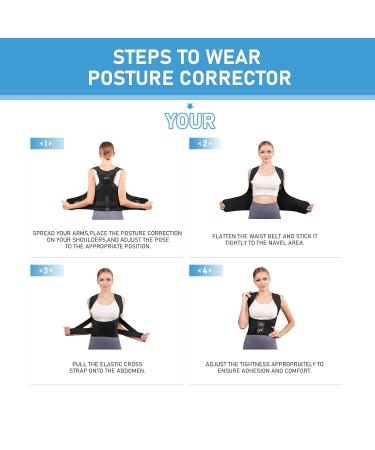 AOFIT Back Support Belt | Adjustable Posture Corrector for Men & Women | Breathable Backure Coach for Pain Relief & Correction - Buy Online on GoSupps.com