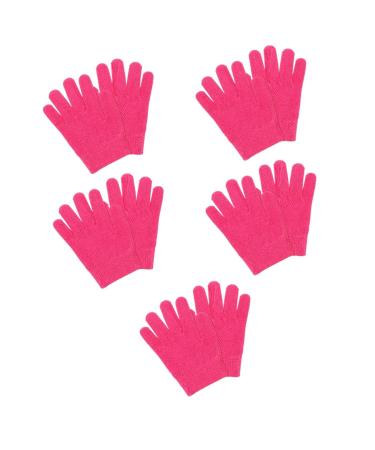Beavorty 5 Pairs Night Moisturizing Gloves Womens glives Dry Hand Gloves Womens Glove moisturizing Gloves Overnight Enhancing Cotton Gloves for Sleeping Hand mask Gloves spa Miss Dry Hands