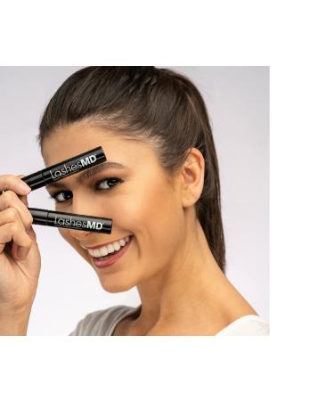 LashesMD Eyelash Growth Serum 0.135 oz - Enhances Stronger, Thicker Lashes & Brows - Paraben & Cruelty Free - Clinically Formulated with Peptides & Botanicals - Buy Online on GoSupps.com