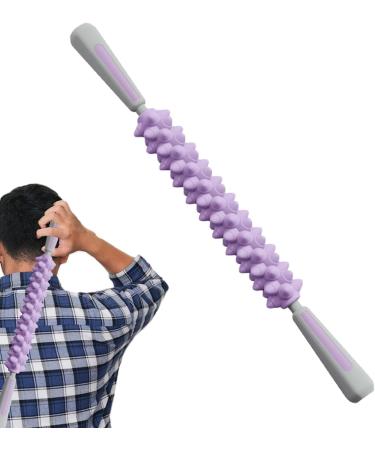 Muscle Massage Tab | Multi-Purpose Roller Stick for Athletes | Body Roller for Relaxation in Gym Travel & Work - Purple - Buy Online on GoSupps.com
