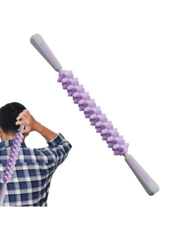 Muslalo Massagestab muscle massage tab - Body Stick Massageer Women's Muscle Roller |Comfortable massager for relaxing the neck thighs multifunctional for school gym yoga purple
