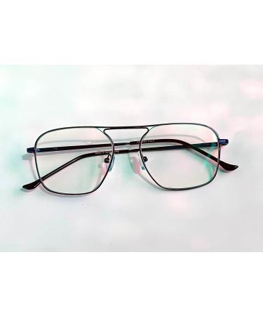 Square Blue Cut Computer Glasses - Unisex UV Protection Anti Glare & Blue Light Filter for Eye Safety - Buy Online on GoSupps.com