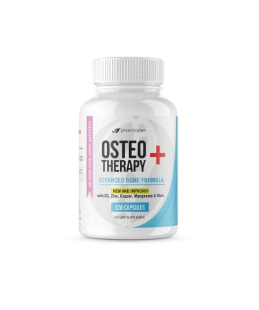 OsteoTherapy+ Advanced Bone Support Supplement - Vitamin C MK4/MK7 High Absorbing Calcium Manganese Magnesium
