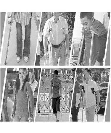 Arm Cuff Crutch Forearm Crutches Balancing Mobility Aid Retractable and Adjustable Collapsible Cane for Elderly Disabled Walking Stick Shock Absorber 1 Pair Warm Life - Buy Online on GoSupps.com