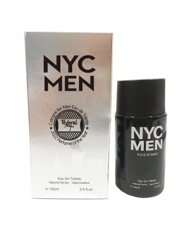 Hybrid & Company NYC Men Cologne for Men Eau De Toilette Natural Spray Masculine Scent 3.4 Fl Oz NYC MEN 3.4 Fl Oz (Pack of 1)