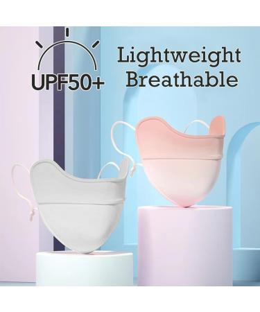 CCAIPU 2Pcs Face Mask for Sun Protection Reusable Washable Breathable Face Mask UV Protection Face Cover Motorcycle Cycling Sport Mask for Outdoor A-Pink/Grey - Buy Online on GoSupps.com