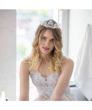 Frcolor Crystal Rhinestone Tiara Crown | Star Bridal Wedding & Pageant Queen Headband - Shop Internationally! - Buy Online on GoSupps.com
