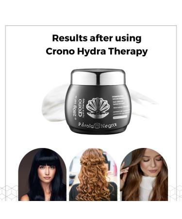 Perola Negra Crono Hydra Therapy - Hydrating Mask for All Hair Types | 9.87 oz - Repair Dry & Damaged Hair Globally - Buy Online on GoSupps.com