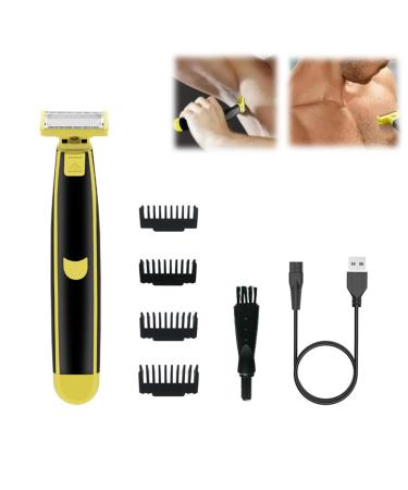 Full Body Washed Wet and Dry Shaver Men's Electric Shaver Full Body Wash Shave Electric Waterproof Rotary Facial Shaver/Body Shaver/Beard Trimmer for Men (1PC)-Model #10 Black