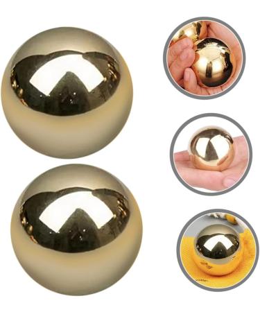 Beavorty Brass Gymnastics Balls - Set of 4 Decorative & Massage Hand Rolling Balls for Home & Fitness - Buy Online on GoSupps.com