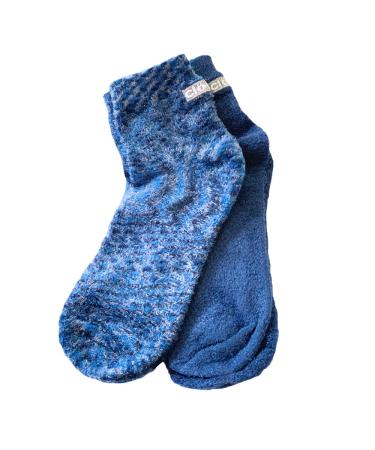 Cloudz Natural Aloe Vera Spa Socks - Blue (2 Pairs / Assorted Solid & Patterned)