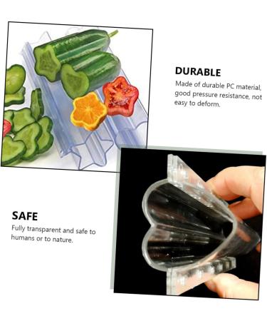 Yardwe 3pcs Vegetable Shaping Mold Pizza Kit Vegetable Forming Mould Fruit Shape Mold Flowerpot Shaped Transparent 20x6.5cm - Buy Online on GoSupps.com