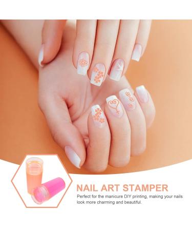 Buy Minkissy 2 Sets Clear Silicone Jelly Nail Art Stampers - Perfect for Manicure & Transfer Designs - Buy Online on GoSupps.com