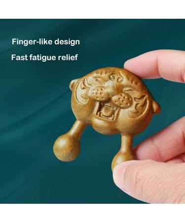 Sandalwood Natural Facial Massager Eye Massager Meridian Grooming Lymphatic Drainage Gua Sha Comb (A02) - Buy Online on GoSupps.com