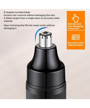 Rechargeable Ear and Nose Hair Trimmer | Portable Painless Clipper for Men & Women | Easy to Clean Facial Hair Groomer - Buy Online on GoSupps.com