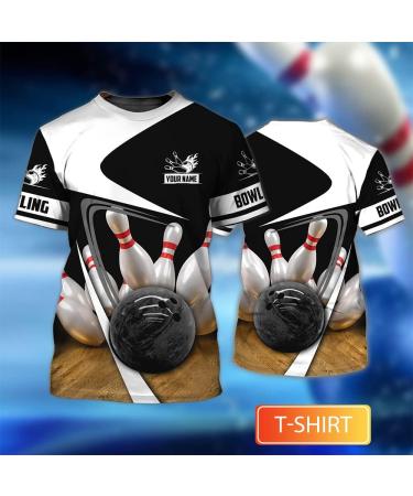 Personalized Bowling 3D Shirt with Custom Team Name - Sport All Over Print Shirt for Men and Women - Multicolor - Buy Online on GoSupps.com