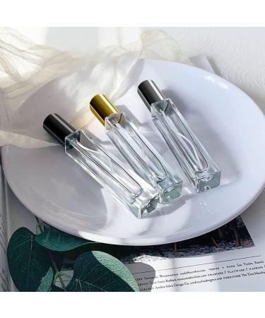 AKOAK 10ml Perfume Atomizer | Travel Empty Fine Mist Spray Bottle | Reusable Thick Glass Fragrance Bottle for Men & Women - Gold - Buy Online on GoSupps.com