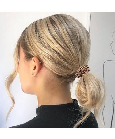 Brinie Champagne Hair Ties - Pearl Bead Scrunchies for Women & Girls (Pack of 3) - Buy Online on GoSupps.com