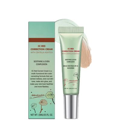 Nankoyal Color Correcting Face Cream 15ml CC Red Correction Moisturizing Repairing Facial Skin Cream Non-Greasy