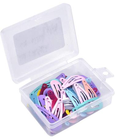 AvoDovA 50Pcs Snap Hair Clips 1.2 Inch Non-Slip Hair Clips Colorful Hair Barrettes Metal Cute Hairclips Small Baby Barrette for Baby Toddler Girls Women - Buy Online on GoSupps.com