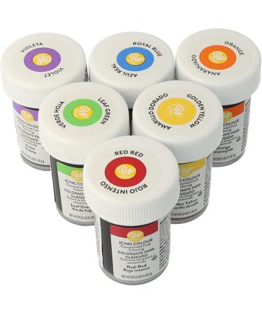 Wilton Icing Colour Gel Paste Rainbow Colours Set with Red No Taste - 6 x 28g pots - Buy Online on GoSupps.com