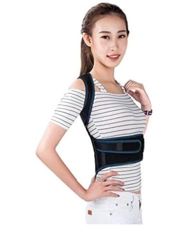 Orthopedic Vest Posture Correct Belt For Health Care Adjustable Posture Corrector Corset Back Support Brace Band Belt Blue M Blue M - Buy Online on GoSupps.com