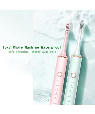 TETHBY Electric Toothbrush with 8 Heads | Sonic Rechargeable Whitening Toothbrush | 6 Modes, IPX7 | 30 Days Battery Life | 2-Minute Timer | White - Buy Online on GoSupps.com