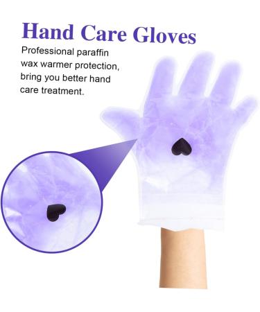 Ipetboom 1 Pair Lavender Hand Wax Set Mittens Parrafin Wax for Hands Exfoliating Scrub Gloves Dry Hand Wax Cover Socks for Booties Gel Gloves Spa Purple Paraffin Wax Moisture Cream - Buy Online on GoSupps.com