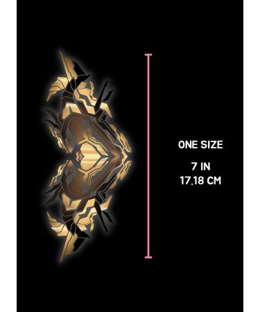 Kawaii Cyber Succubus Temporary Tattoo for Women's Anime Cosplay | Sexy Womb Fake Tattoo (Metal) - Buy Online on GoSupps.com