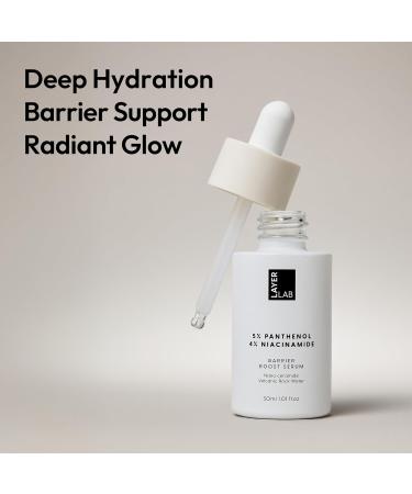 LAYERLAB Barrier Boost Serum with 5% Panthenol 4% Niacinamide Soothing Korean Skincare for Sensitive Skin with Nano Ceramide Volcanic Water to Support Moisture Barrier Deep Hydration 30ml 1.01 fl.oz. - Buy Online on GoSupps.com