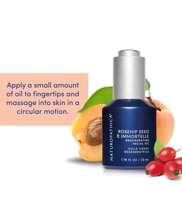 Naturopathica Rosehip Seed Regenerating Facial Oil - Vegan Daily Firming Serum | USA Made | 1.0 oz - Buy Online on GoSupps.com