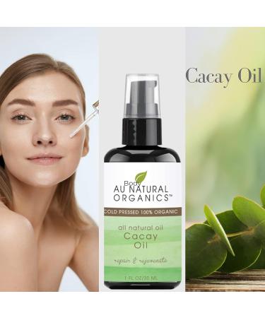 Organic Cacay Oil - 100% Cold Pressed Essential Vitamin for Hair, Face, Body, Nails - Anti Aging Treatment, Repair Dry Damaged Hair, Reduce Scalp Flakes - Buy Online on GoSupps.com