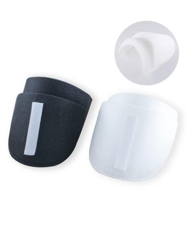 2 Pairs Set-in Shoulder Pads Breathable Thick Sponge Pads Shoulder Enhancer Thickness 2cm Sewing Supplies for Women Men Sloping Shoulder High Low Shoulders Blazer Suit T-Shirt Clothes (Black+White) - Buy Online on GoSupps.com
