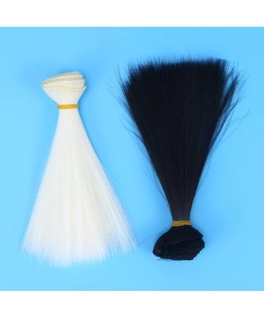 SUPVOX 12pcs Straight Hairpieces for Dolls - 100x15cm | Premium Quality Multi-Color Options Perfect for Every Doll - Buy Online on GoSupps.com