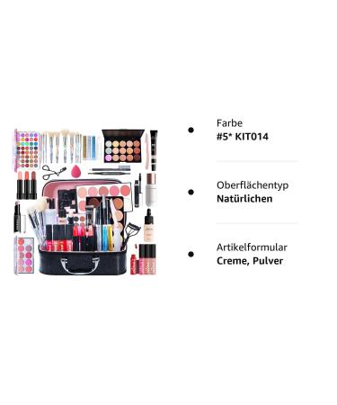 Roseflower Professional Make-Up Set - Portable Cosmetic Kit with Full Color Concealer & Eyeshadow | Perfect Gifts for Beauty Lovers - Buy Online on GoSupps.com