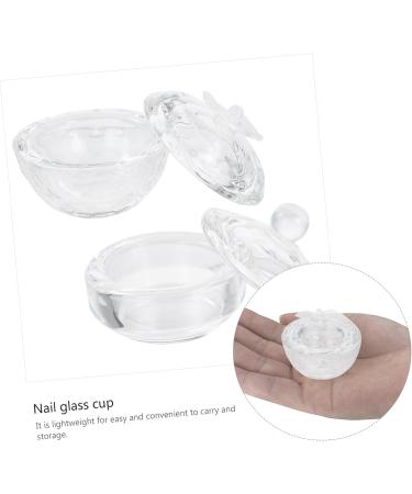 FRCOLOR Clear Tumbler crystal cup manicures liquid cup cup containers with lids clear acrylic liquid bowl clear container reconcile Accessories High borosilicate Mini Nail Cup - Buy Online on GoSupps.com