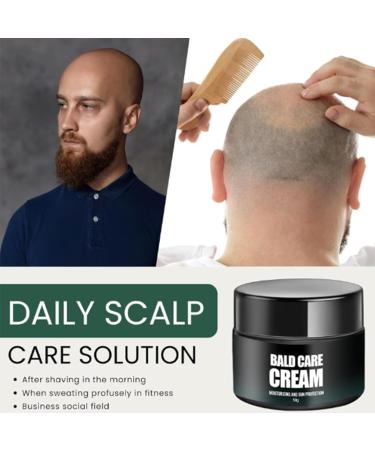 Uzionie Natural bald cream for men head lotion for bald skin skin care scalp cream postshave moisturizing scalp care natural antishine effect - Buy Online on GoSupps.com