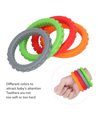 Buy Baby Bite Ring Toys | Silicone Bite Bracelets for Gum Relief | Coolable & Heat-Resistant Finger Skill Toys - Buy Online on GoSupps.com