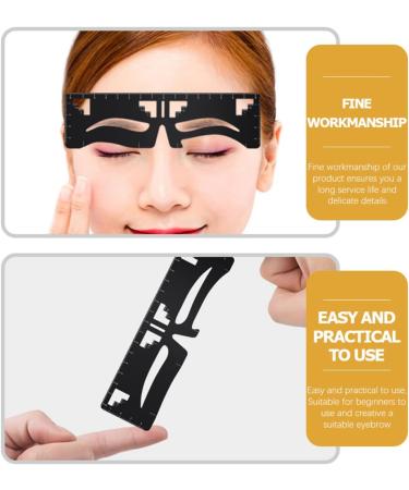 OHPHCALL eyebrow design eyebrow card Eyebrow Positioning Tool Eyebrow Shaper Metal eyebrow trimming - Buy Online on GoSupps.com