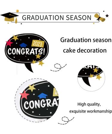 24 Pcs Graduation Season Themed Cupcake Toppers Cake Topper Graduation Party Cake Decorations Party Decorations For Graduation Season Themed Congrats Graduation Party Supplies - Buy Online on GoSupps.com