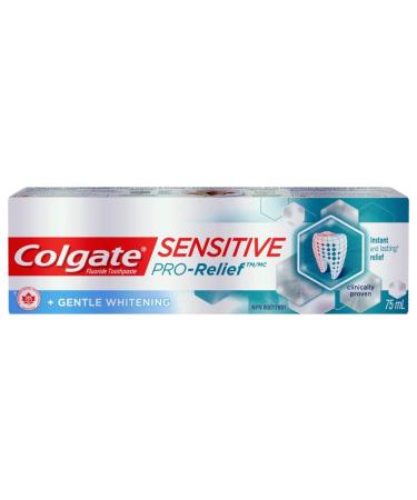 Colgate Sensitive Pro-Relief Gentle Whitening Toothpaste 75 Milliliters 75 ml (Pack of 1) Gentle Whitening Toothpaste