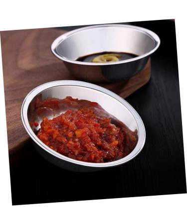 Milisten 8pcs Stainless Steel Plate Appetizer Prep Dishes for Cooking Snack Plate Sauce Dishes Japanese Plates Small Condiments Ramekins Round Dish Stainless Saucer Dish Mini Seasoning 8.5X8.5X2.5CM Silver - Buy Online on GoSupps.com