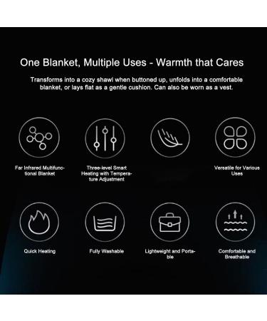 Alomejor USB Heating Blanket - 6 Heating Zones | Soft Breathable Relief for Back Pain | International Shipping - Buy Online on GoSupps.com