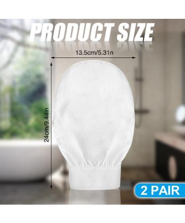100% Silk Peeling Body Glove - Exfoliating Shower Gloves for All Skin Types | 2 Pieces Massage & Cleanse - Buy Online on GoSupps.com