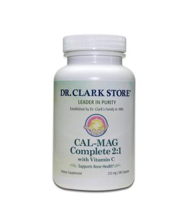 Cal-Mag Complete 2:1 Calcium-Magnesium-Vitamin C 100 Gelatin Capsules