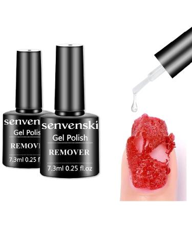 Senvenski Gel Nail Polish Remover Remove Gel Nail Polish Gel Remover for Nails Easily & Quickly Soak Off Gel Polish (XJ2-001) XJ2-001-1